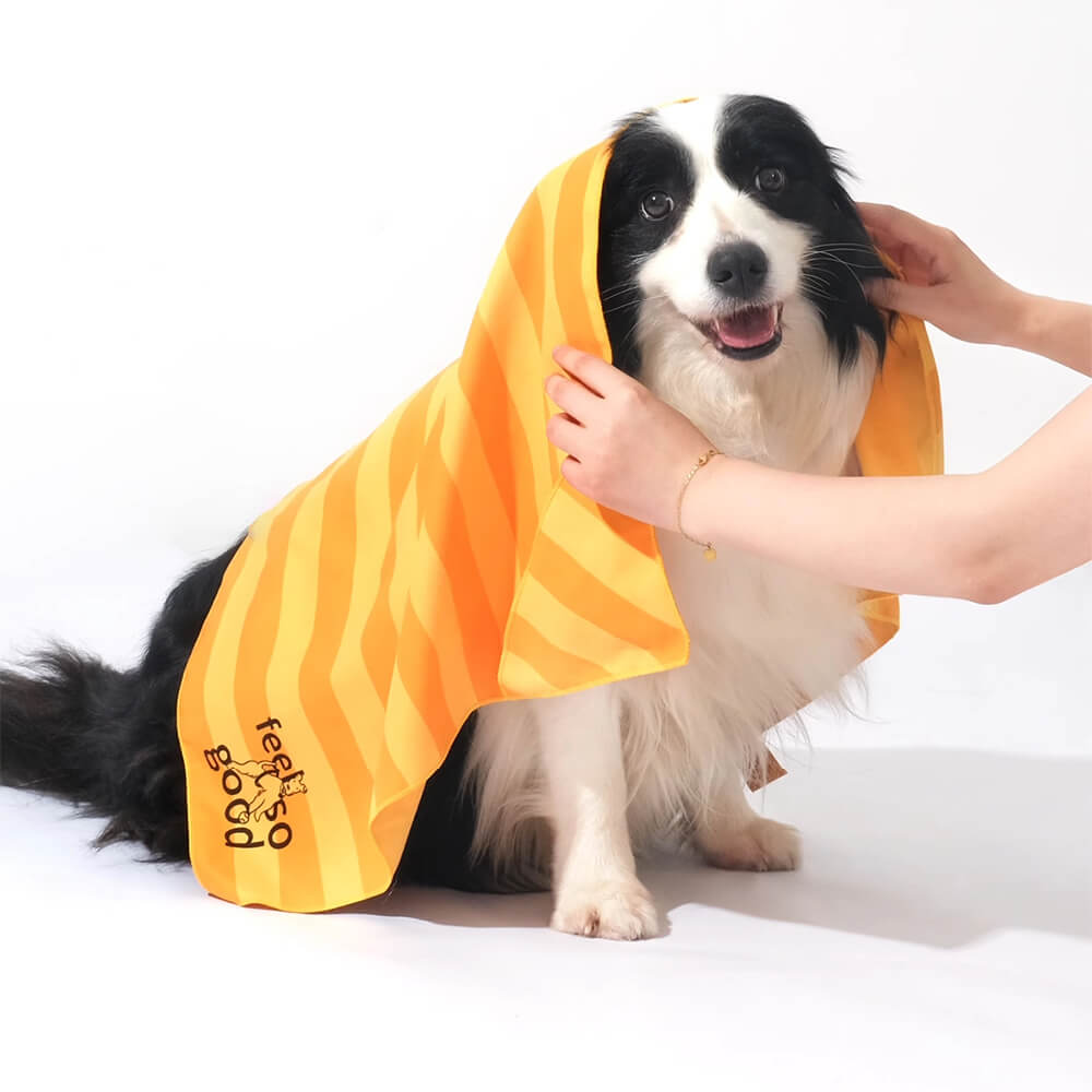 Manta de toalla para perros de viaje de color de viaje rápido ultra absorbente