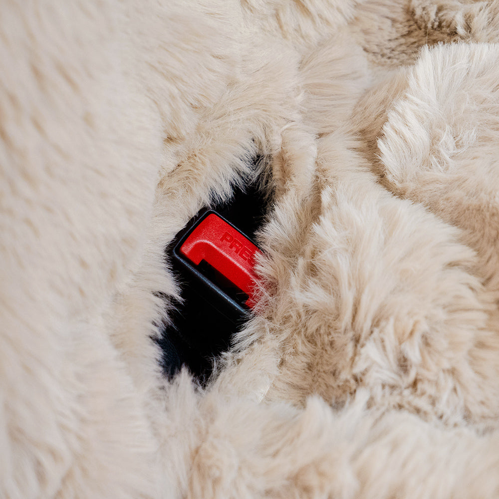 Fluffy acogedora manta calmante de mascota asiento para el asiento del asiento cubierta: surestep