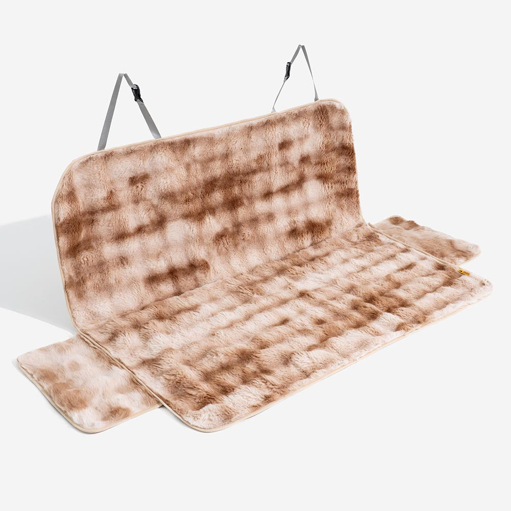 Fluffy acogedora manta calmante de mascota asiento para el asiento del asiento cubierta: surestep