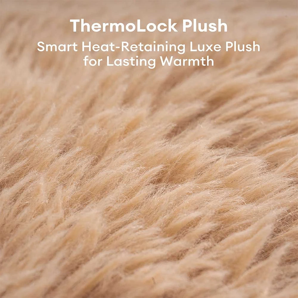 Luxe Faux Leather Plush Sponge Sponge Orthopedic Dog Bed - Calentamiento