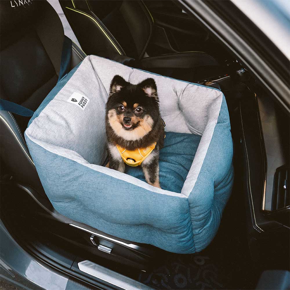 Proteção de viagem Booster Cama de assento de carro para cachorro elevada e espessa à prova d'água
