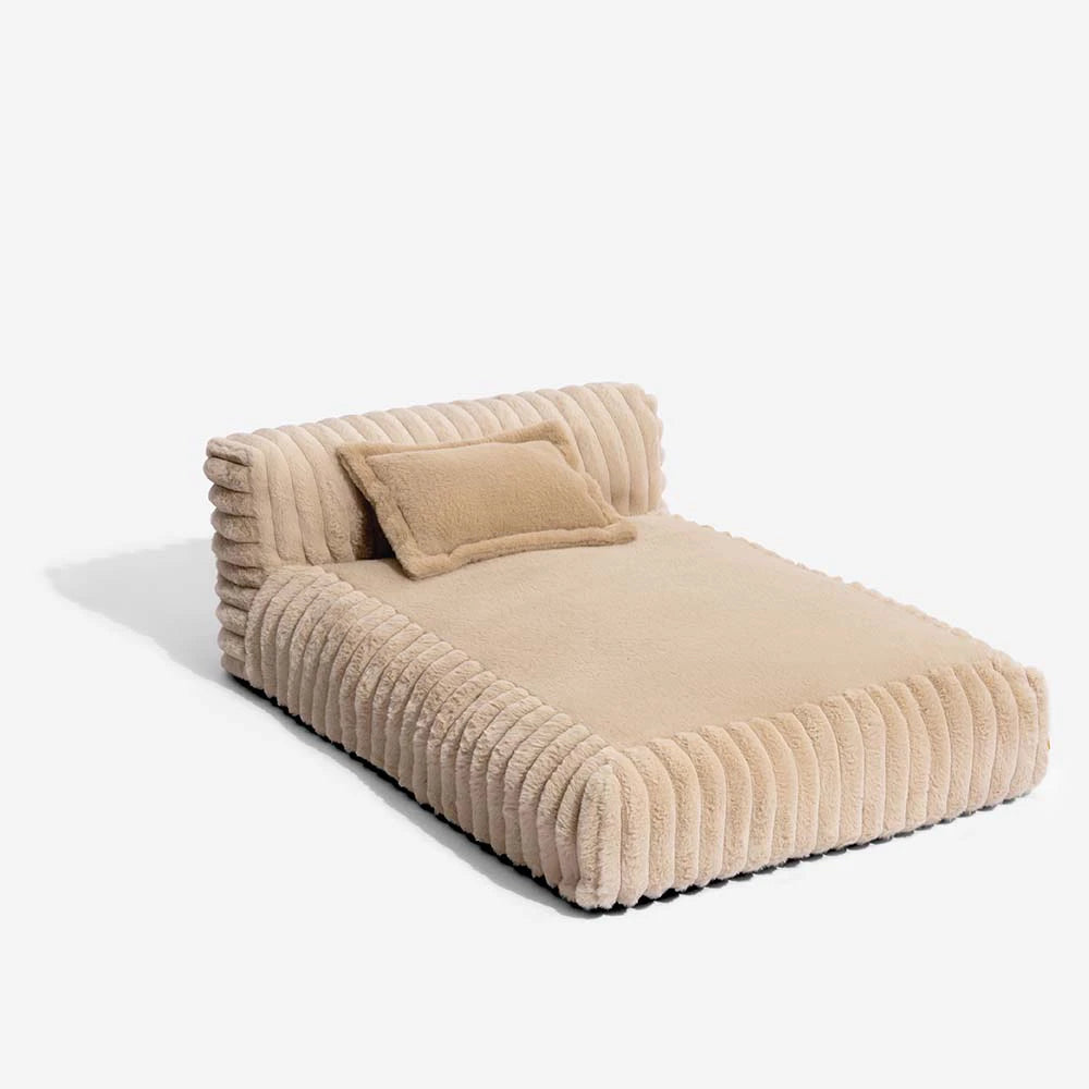 Mini Plush Home-Style Backrest Orthopedic Bed for Small Dogs - TinyNest