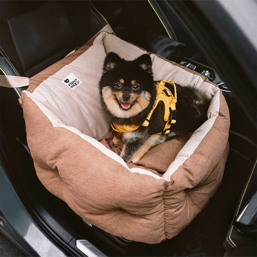 Proteção de viagem Booster Cama de assento de carro para cachorro elevada e espessa à prova d'água
