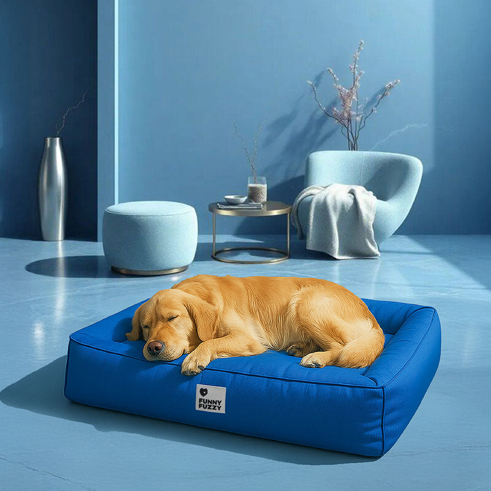 Cama grande impermeável para cães com suporte surround totalmente ortopédico