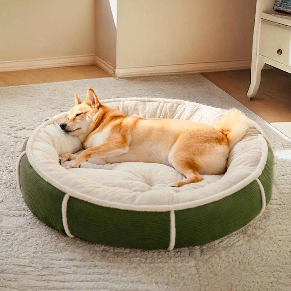 Cama de perros de donas anti-ansiedad ultra lujosa