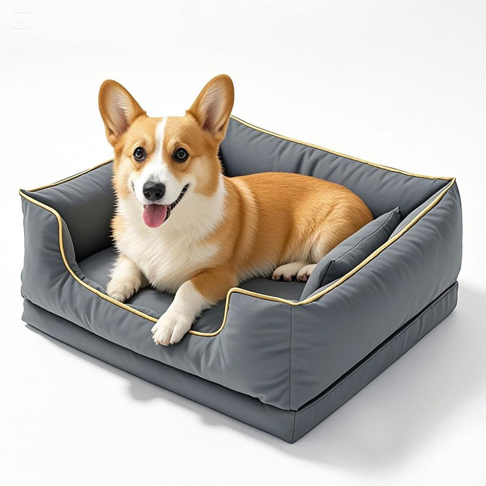 Nordic Style Waterproof Anti-Scratch Washable Dog Sofa Bed with Pillow