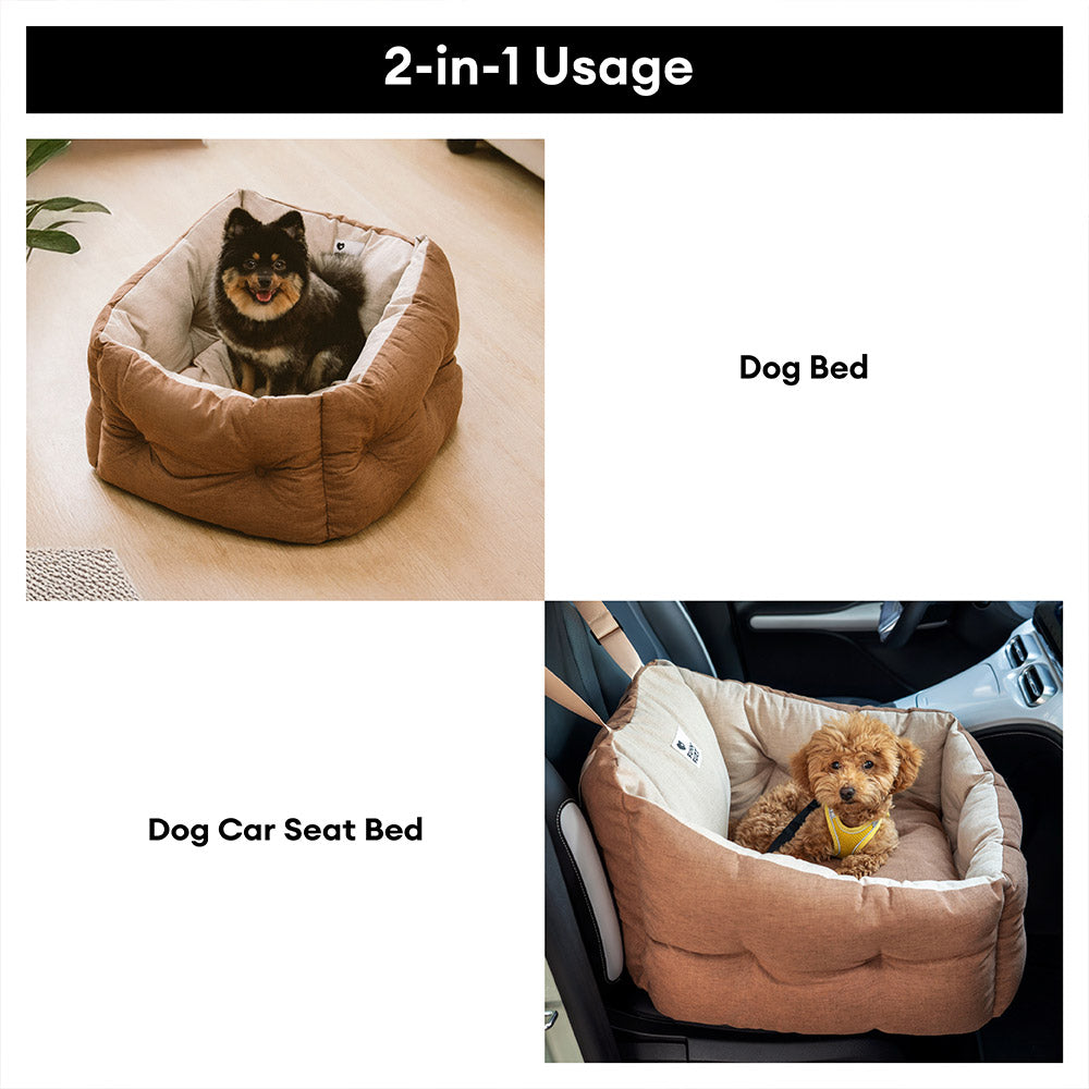 Proteção de viagem Booster Cama de assento de carro para cachorro elevada e espessa à prova d'água