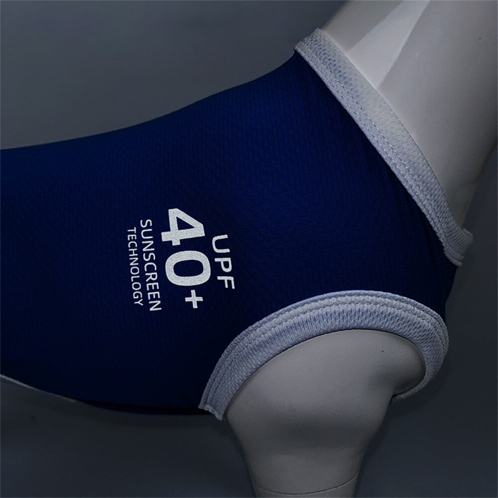 Vêtements pour chiens de compagnie, protection solaire multicolore, gilet fin respirant
