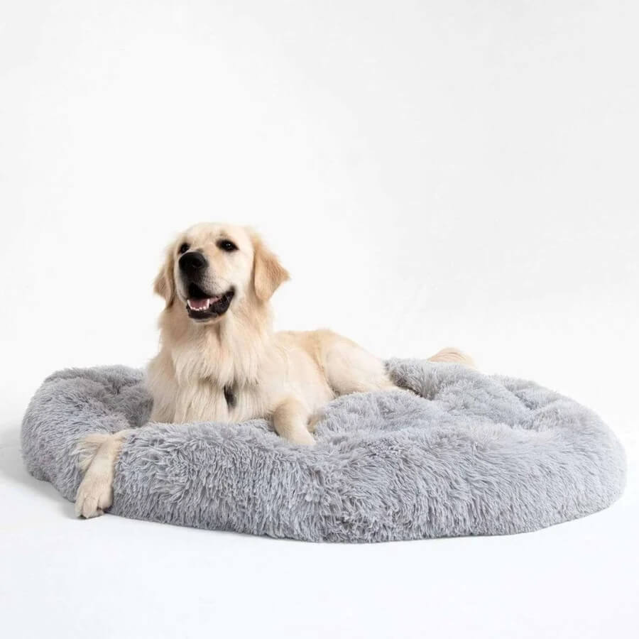 Fuzzy Round Fluffy Dog Bed - FUNNYFUZZY