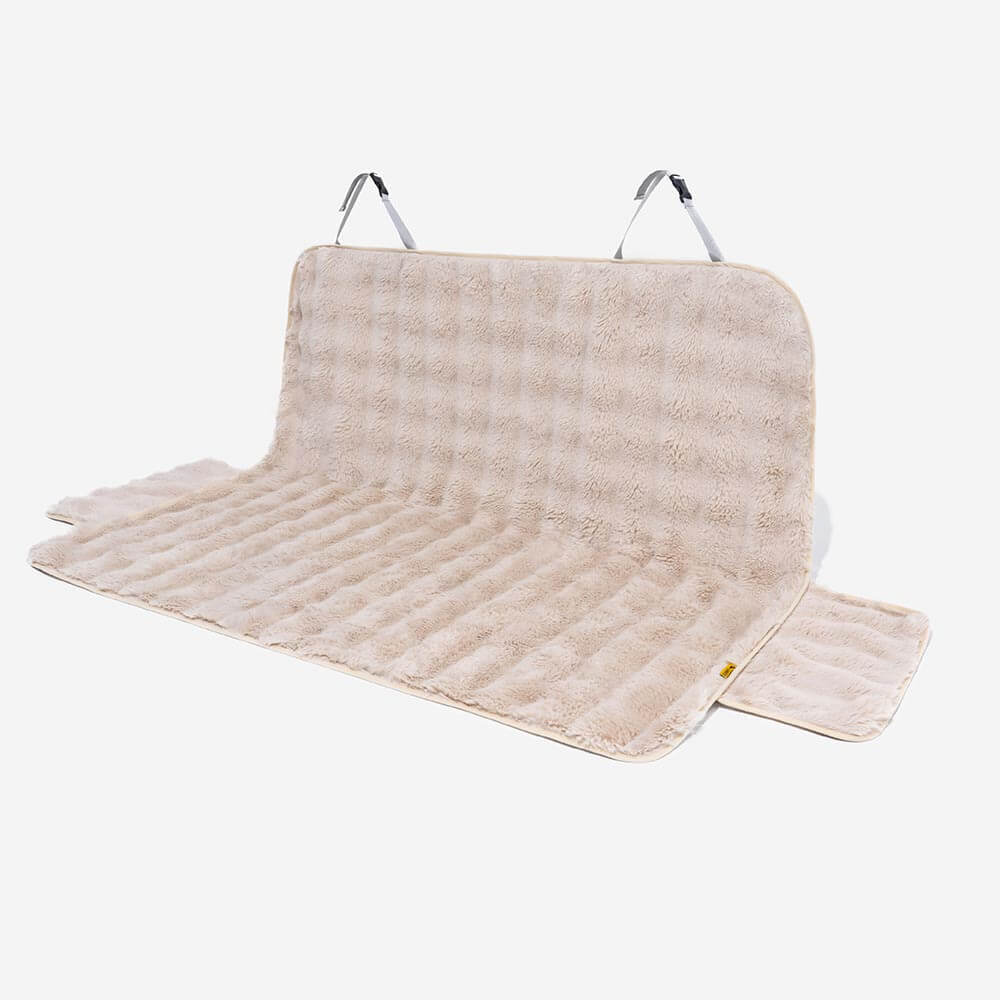 Fluffy acogedora manta calmante de mascota asiento para el asiento del asiento cubierta: surestep