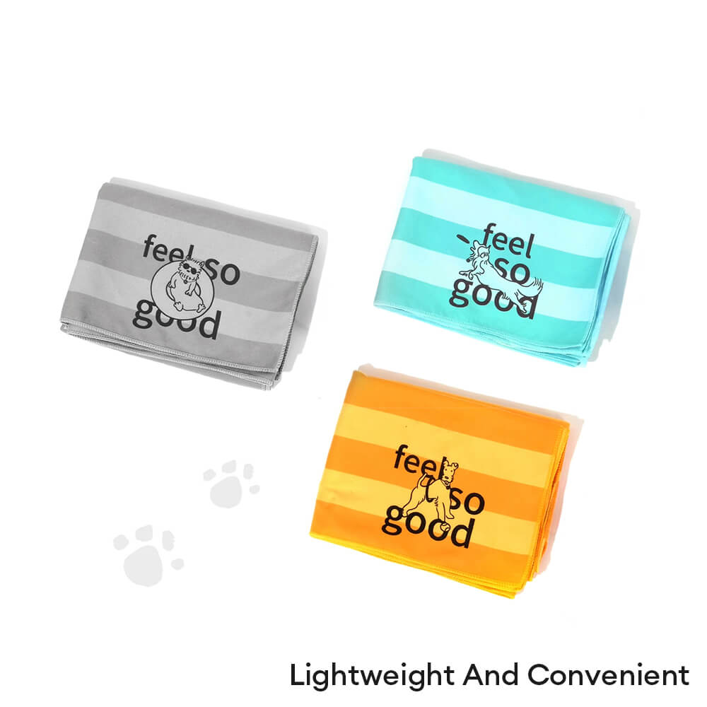 Manta de toalla para perros de viaje de color de viaje rápido ultra absorbente