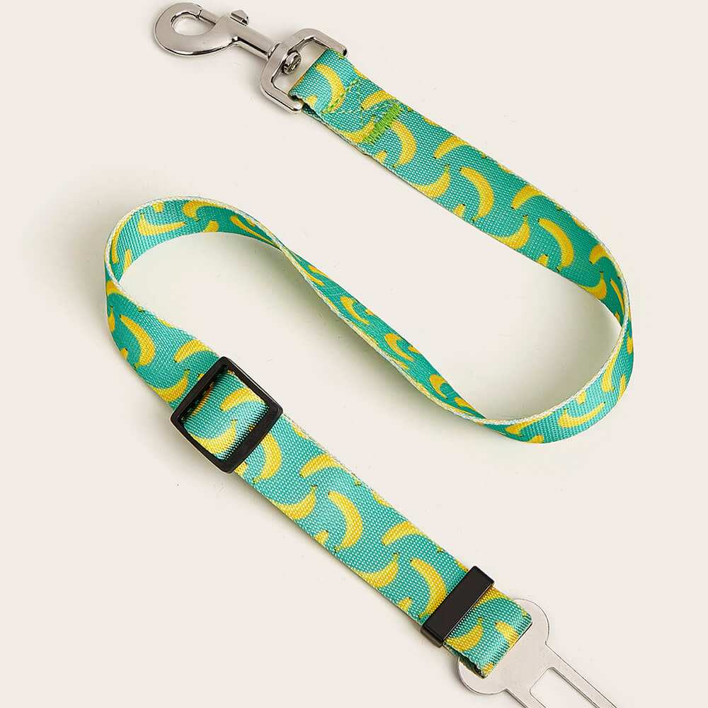 Cinturón de asiento de la mascota de correa para perros de nylon imprimido