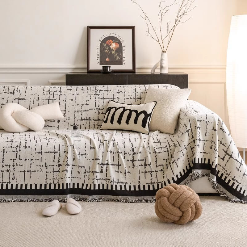 Tapa de sofá de lanzamiento de comodidad multifuncional anti-sesates transpirable transpirable