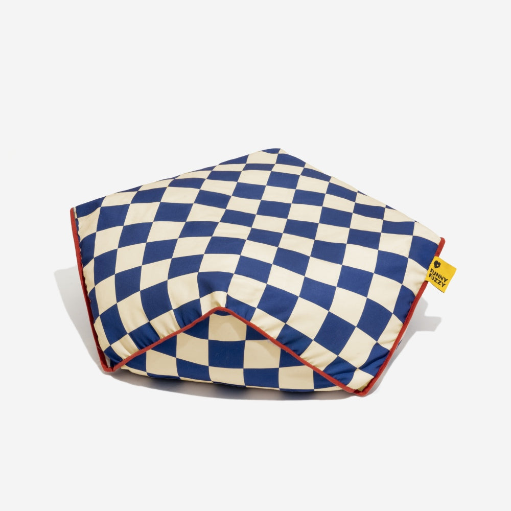 Lit pour chien à pouf apaisant polygonal FunnyFuzzy