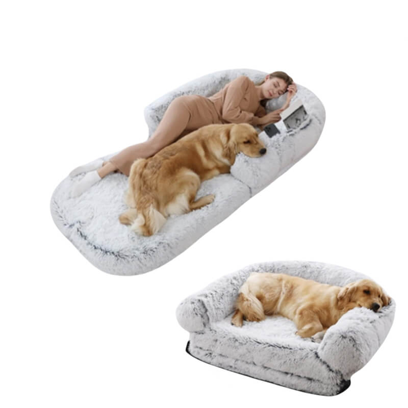 Cama de perros de perro grande y lujoso cama humana plegable