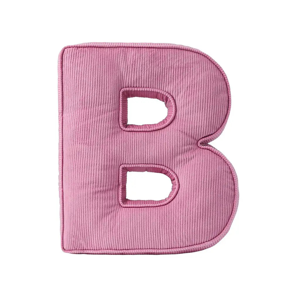 Corduroy Soft Hugging Letter Sofa Pillow