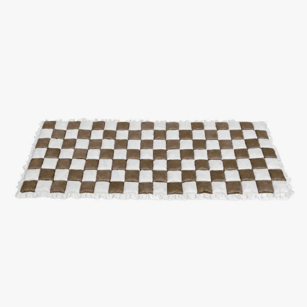 Housse de canapé confortable à carreaux en patchwork pour animaux de compagnie, protection de meubles