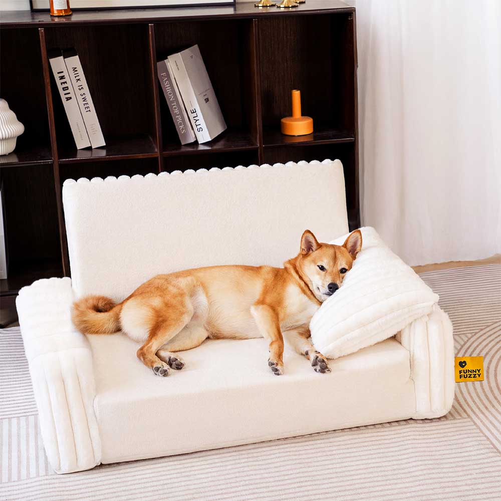 Cama cremosa y esponjosa ortopédica humano -dog -bolster - comodidad expandible