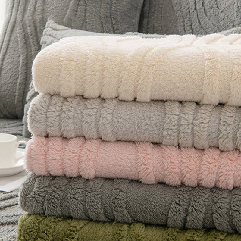 Cubierta de sofá de felpa gruesa sin deslizamiento elegante con textura gris
