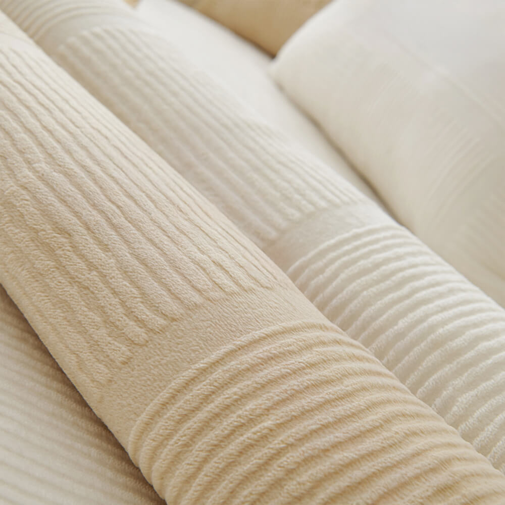 Cubierta clásica de sofá de felpa de cuadrado rayado