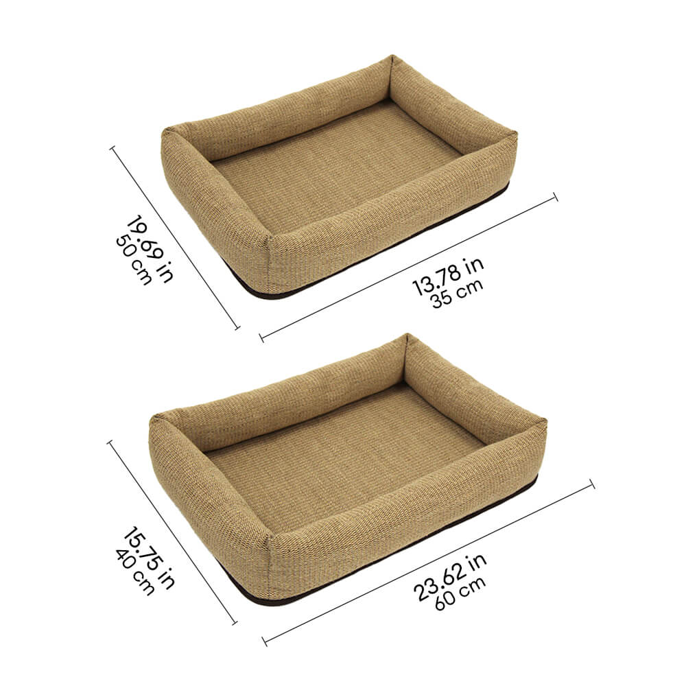 Cama de gato resistente a los rasguños de fibra de yute natural duradera