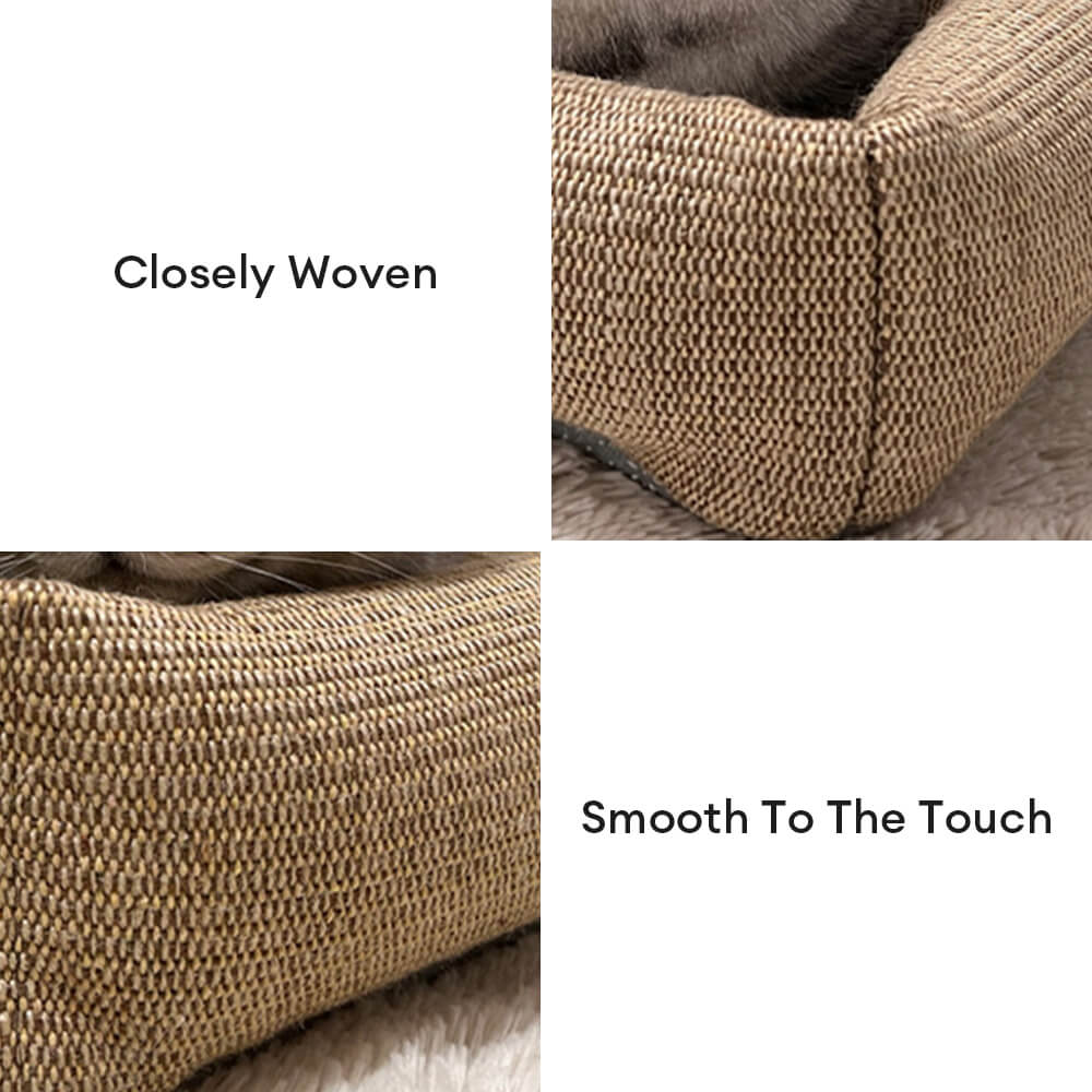 Cama de gato resistente a los rasguños de fibra de yute natural duradera