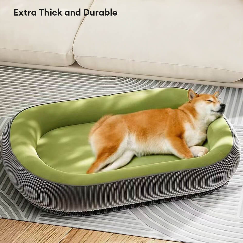 Durable Scratch-Resistant Suede Surface Dog Bed