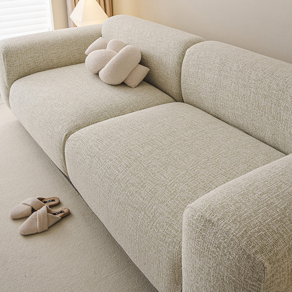 Elegante sofá de chenille All-Season