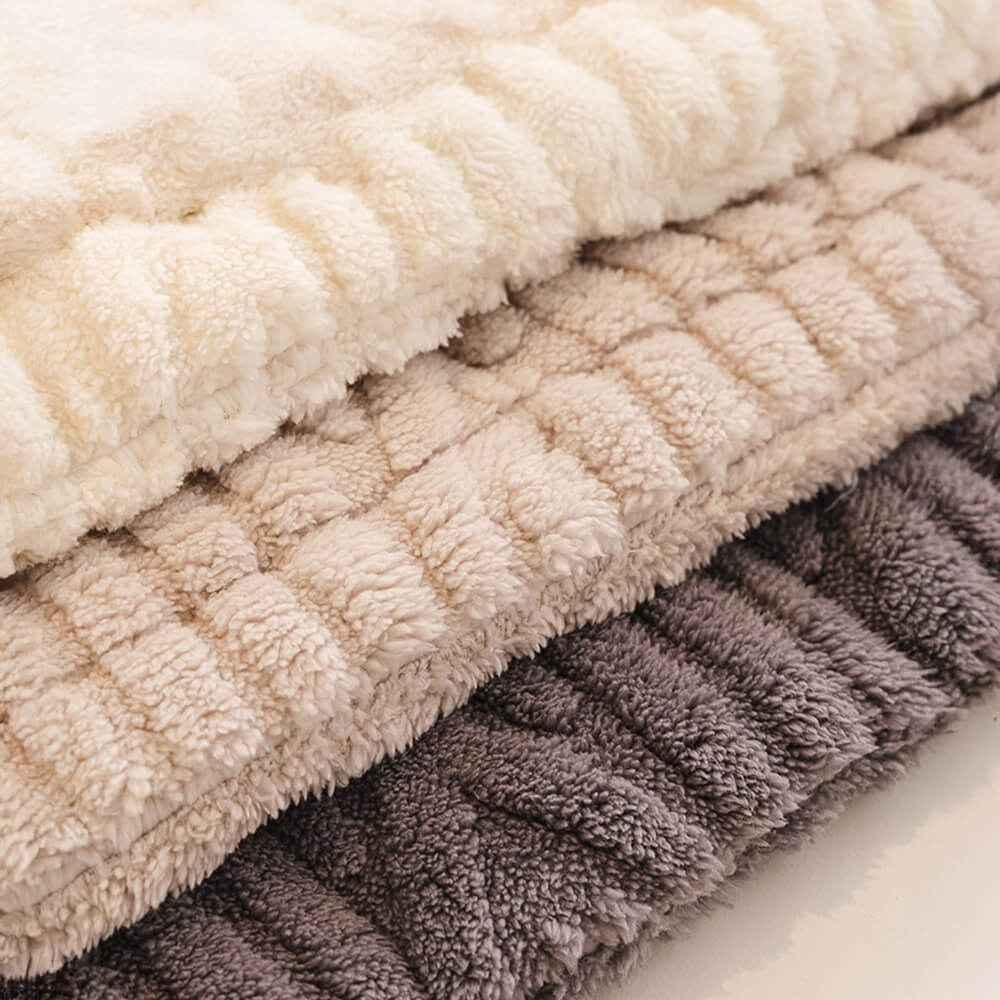 Elegant Textured Cotton Velvet Pet Mat Bed Couch Cover