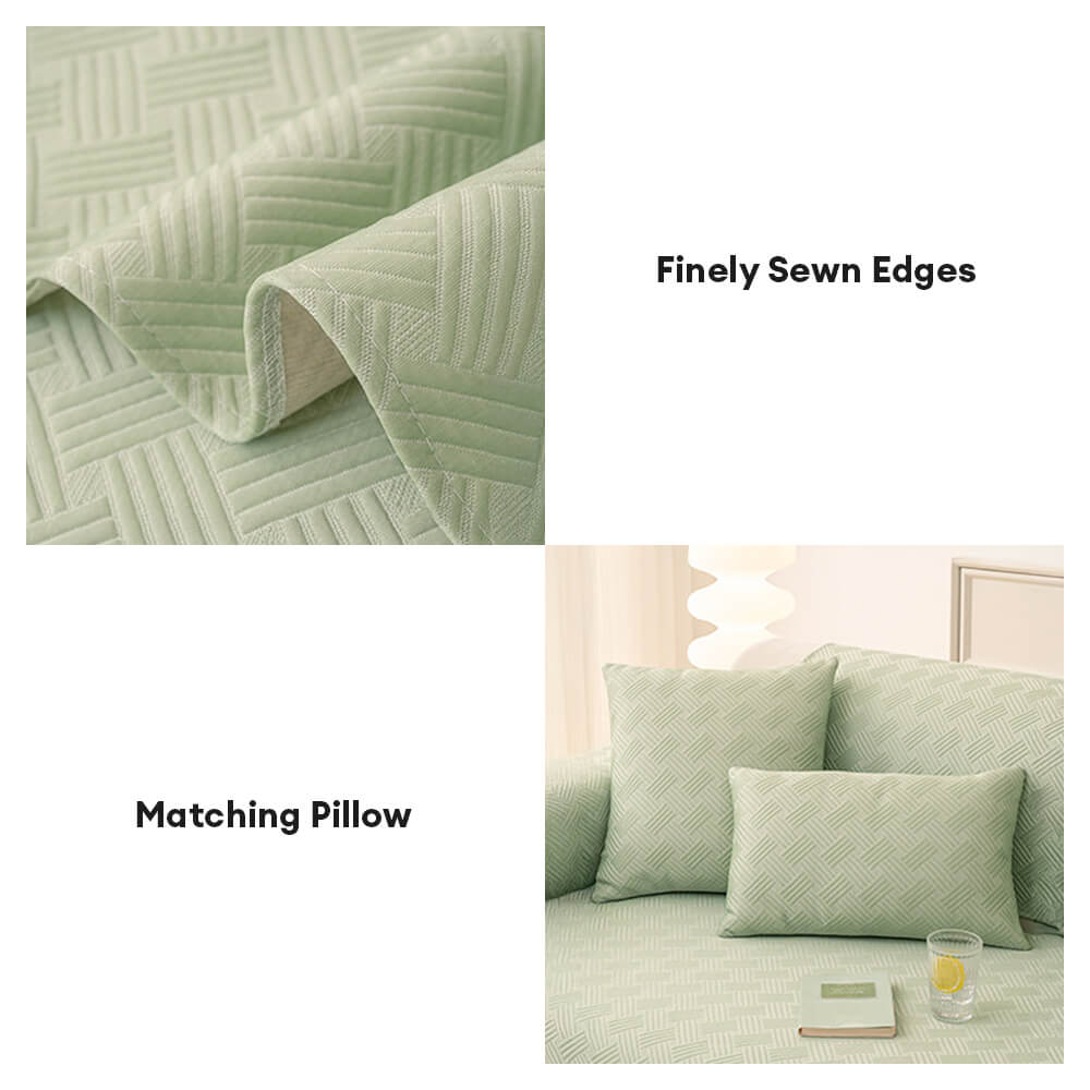 Modern Geometric Breathable Cooling Non-Slip Couch Cover