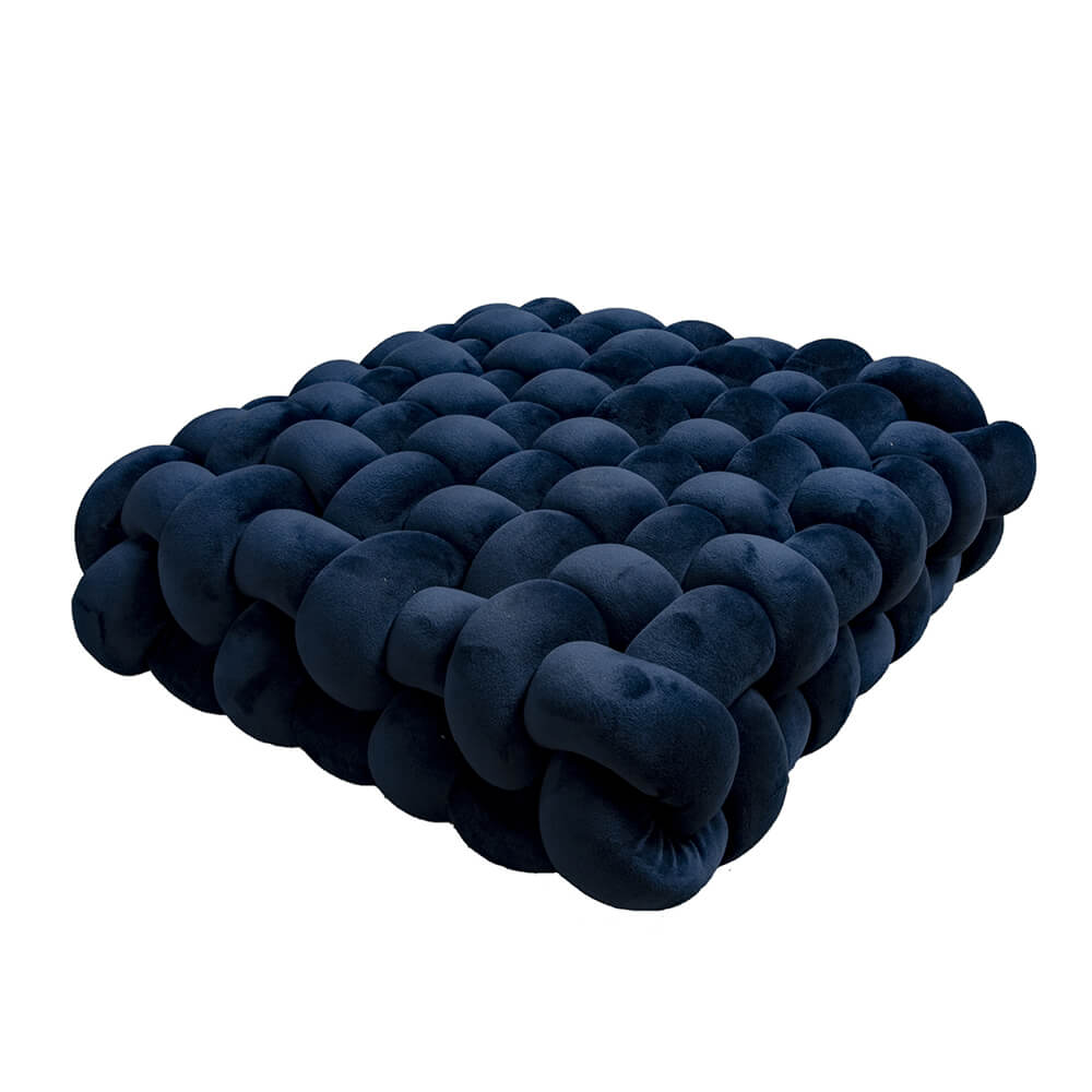 Square suave textura tejida almohada decorativa de cojín para el hogar