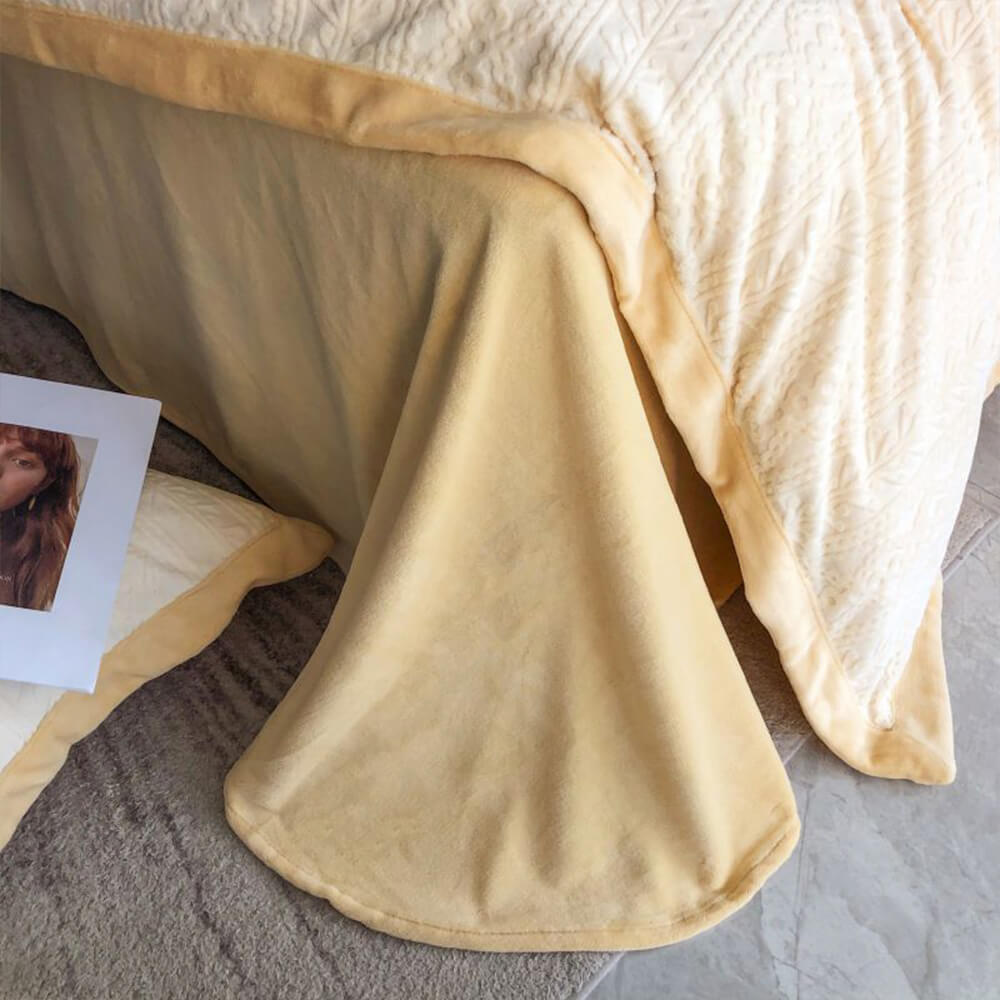 Velvet tierno y esponjoso juego de cama de lujo suave y cálido