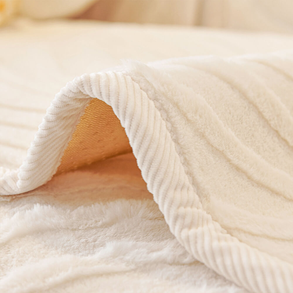 Cubierta de sofá sin deslizamiento con textura con textura de ondas