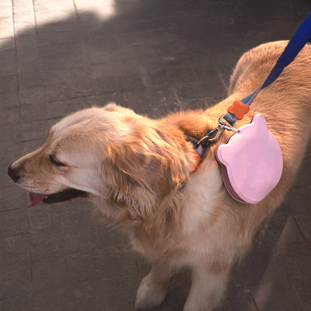 Tazón de agua de perros plegable no tóxico de silicona