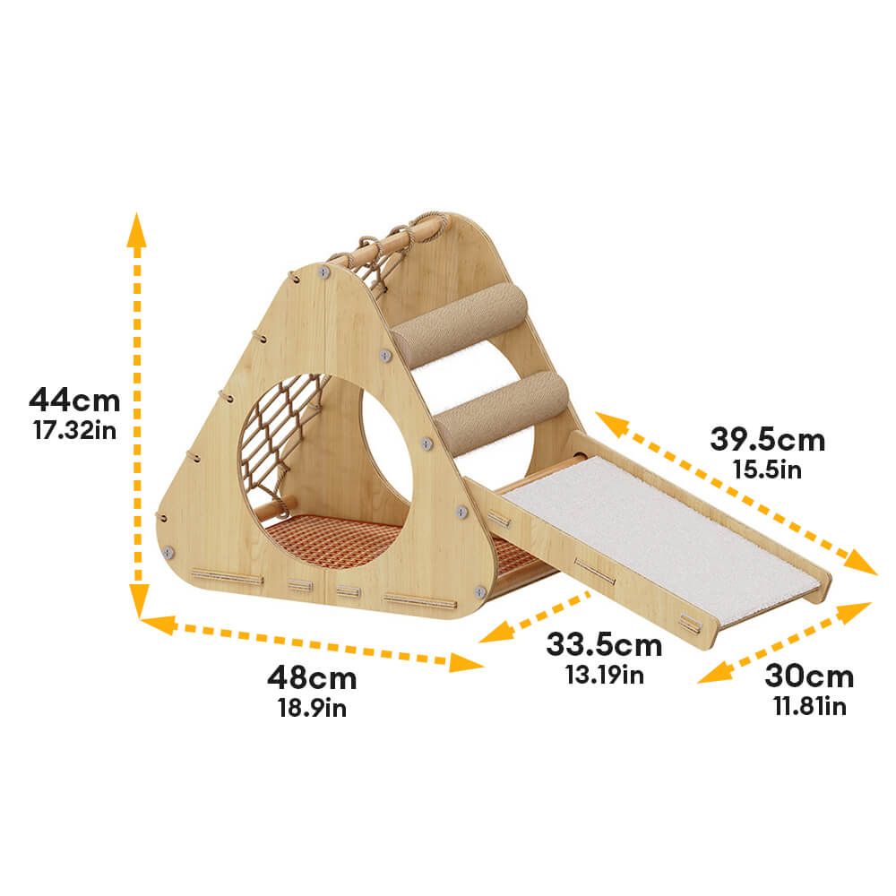 Durable Sisal Cat Scratching Board with Sloped Climbing Ramp