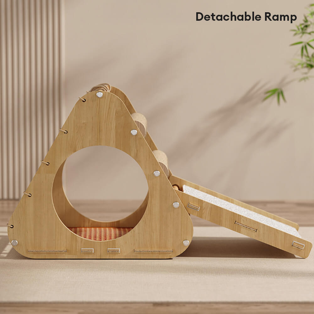 Durable Sisal Cat Scratching Board with Sloped Climbing Ramp