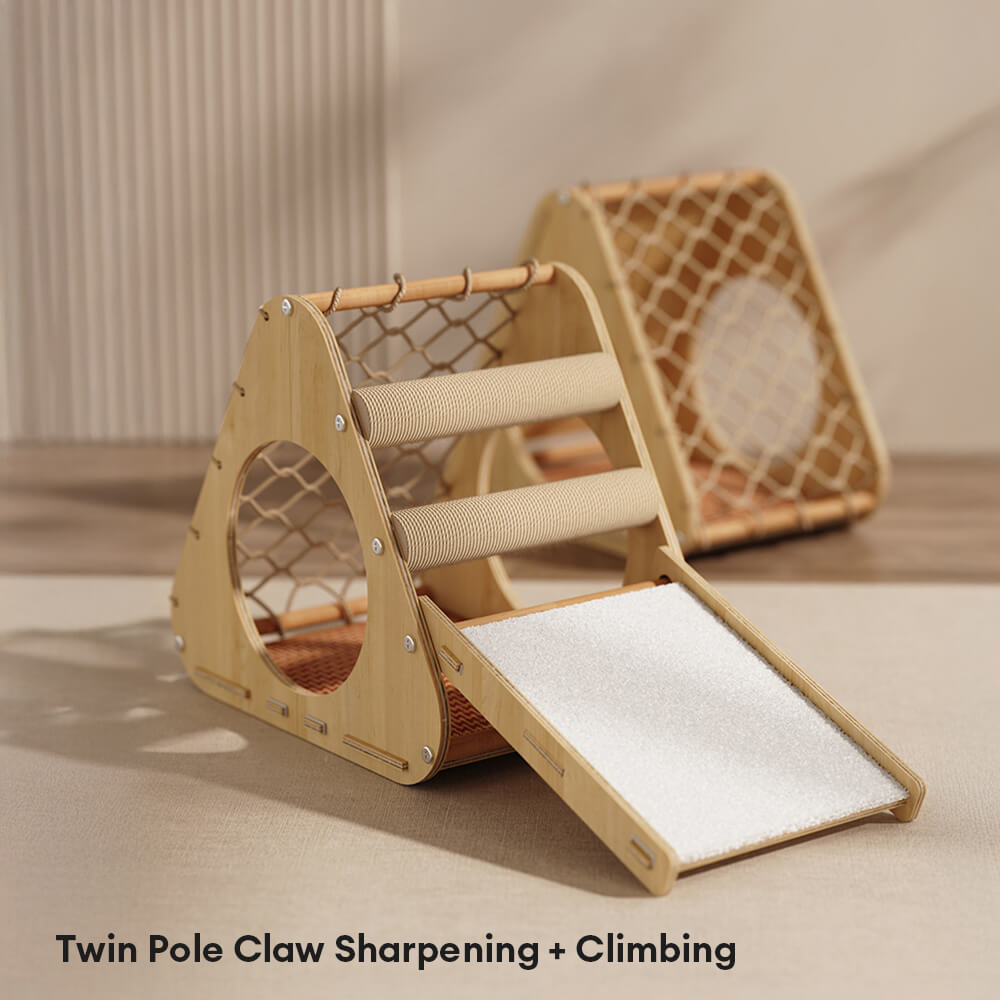 Durable Sisal Cat Scratching Board with Sloped Climbing Ramp