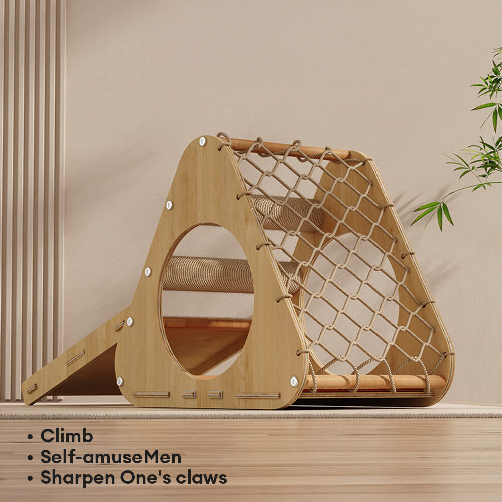 Durable Sisal Cat Scratching Board with Sloped Climbing Ramp