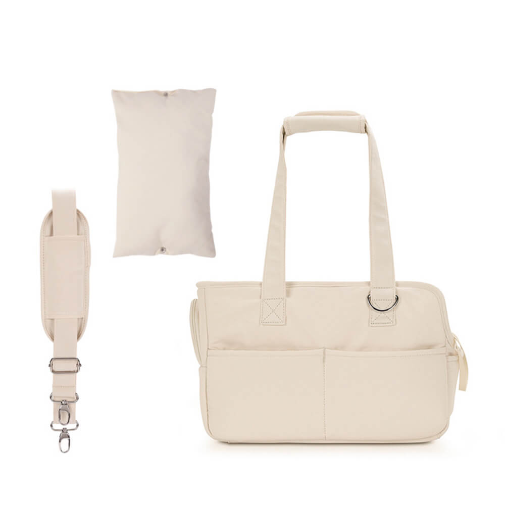 Stylish Plaid Travel-Friendly Dog & Cat Carrier Bag