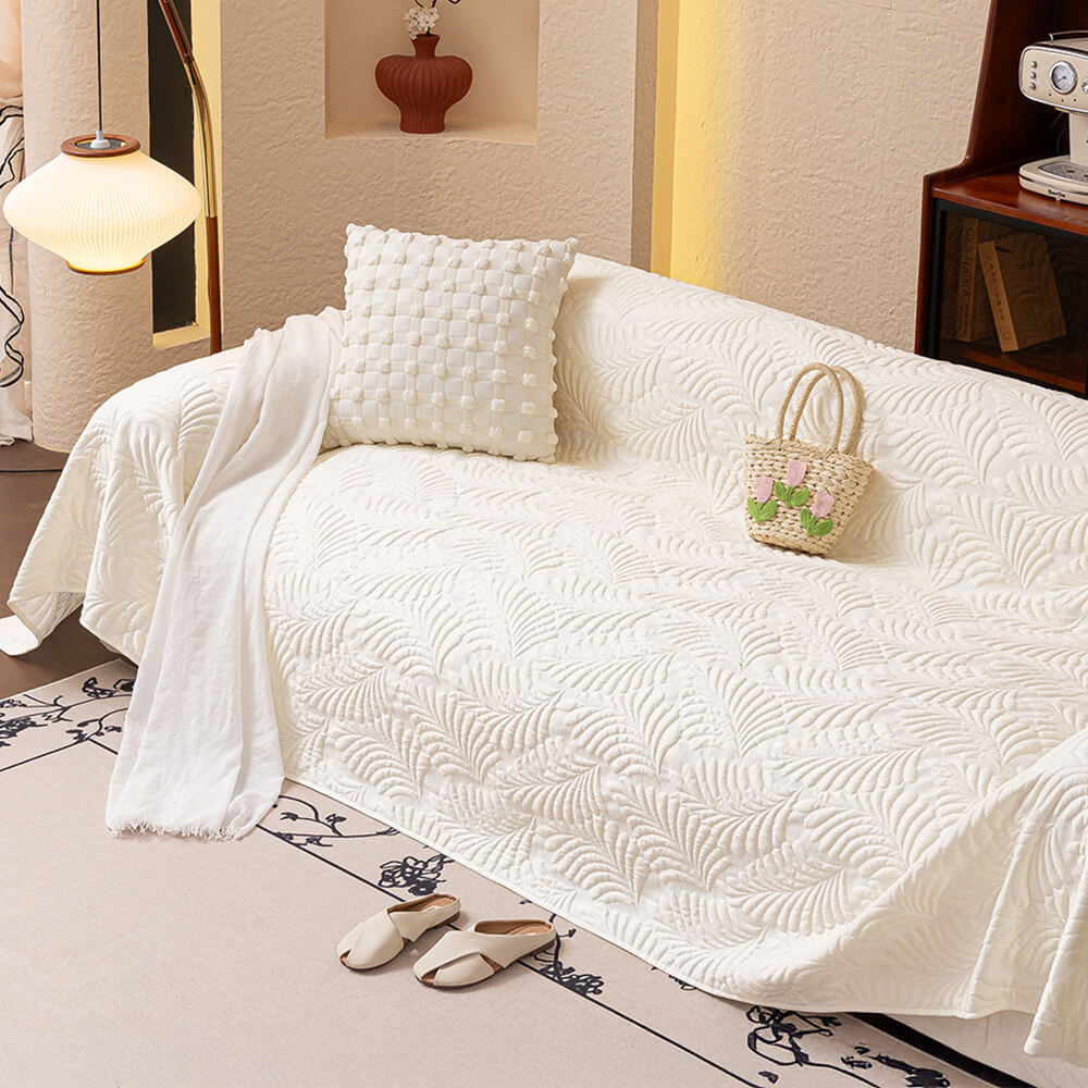 Cooling Breathable 3D Banana Leaf Throw Couch Cover