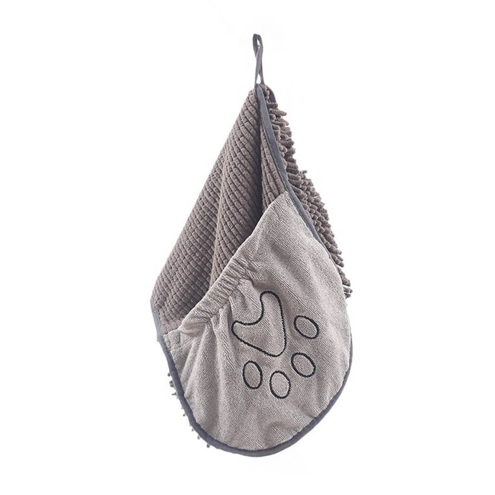 Soft and Quick-Dry Chenille Dog & Cat Bath Towel