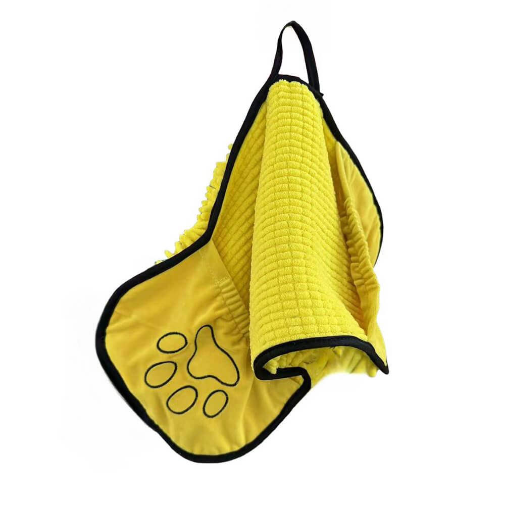 Soft and Quick-Dry Chenille Dog & Cat Bath Towel