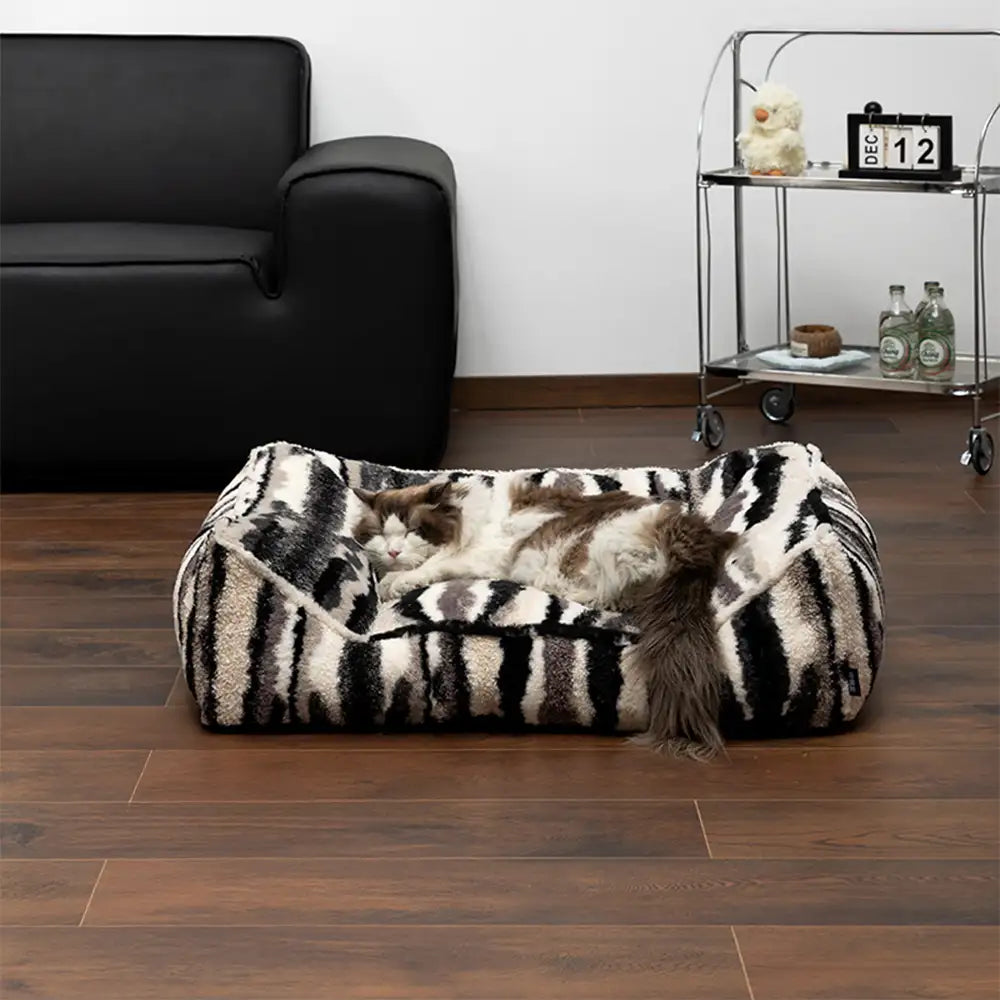 Lana de cordero sintética artística, cálida y resistente a los arañazos & Cama grande para perros Deep Sleep Comfort