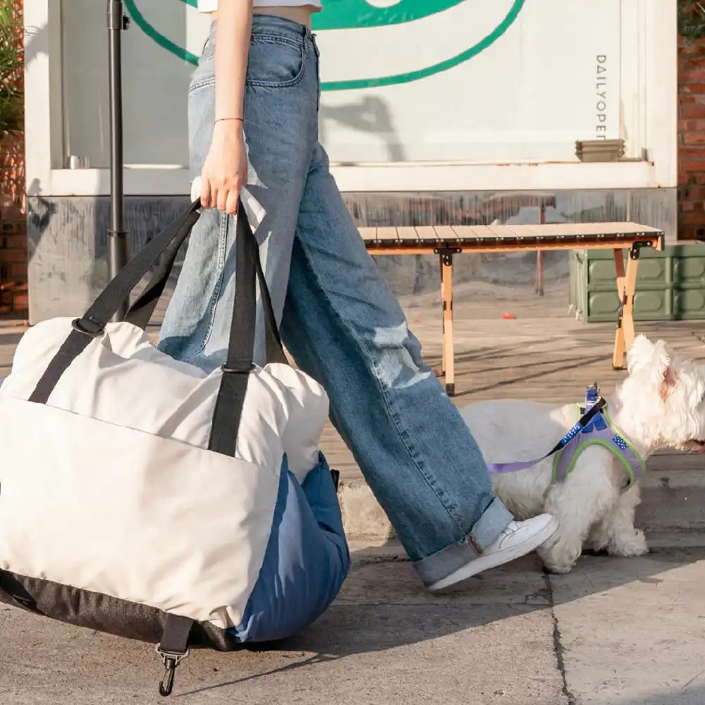 Color-block Travel Booster Multi-Functional Dog Car Seat Bed