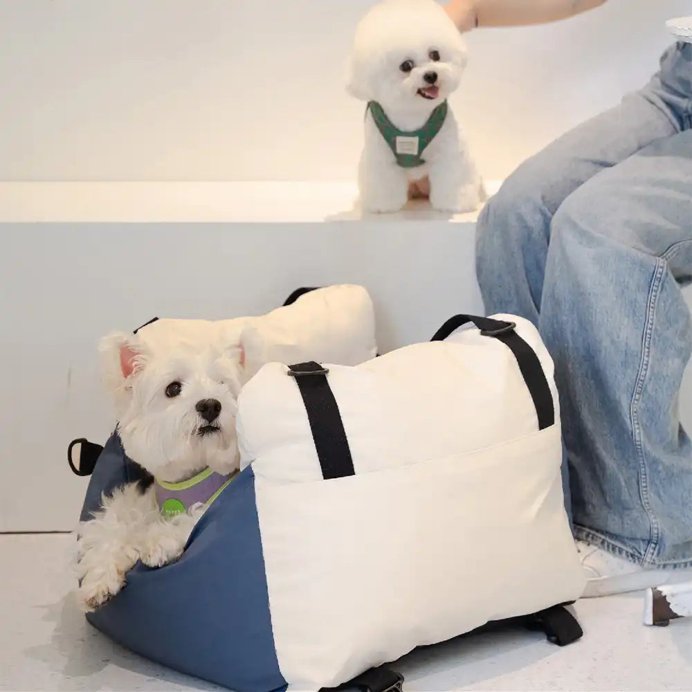Color-block Travel Booster Multi-Functional Dog Car Seat Bed