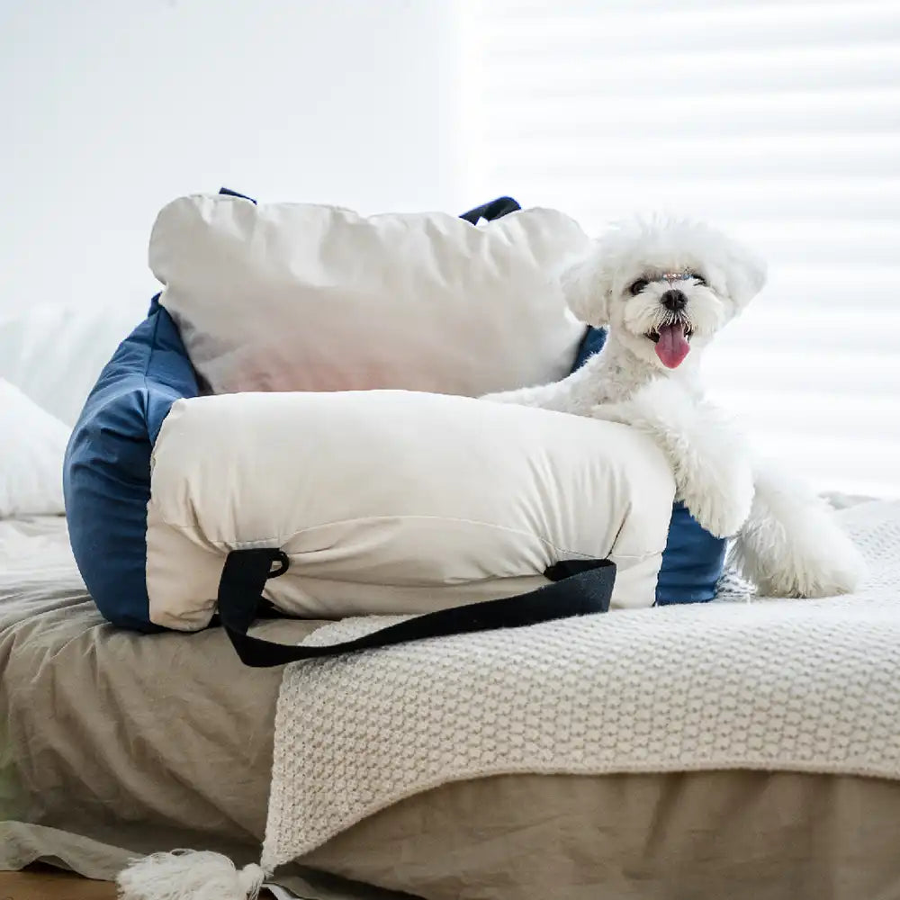 Color-block Travel Booster Multi-Functional Dog Car Seat Bed