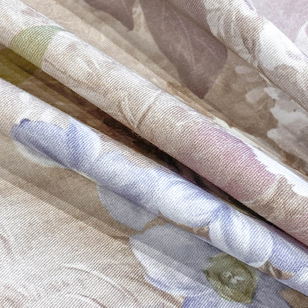 Elegant Oil Painting Style Floral Cotton Bed Sheet Set