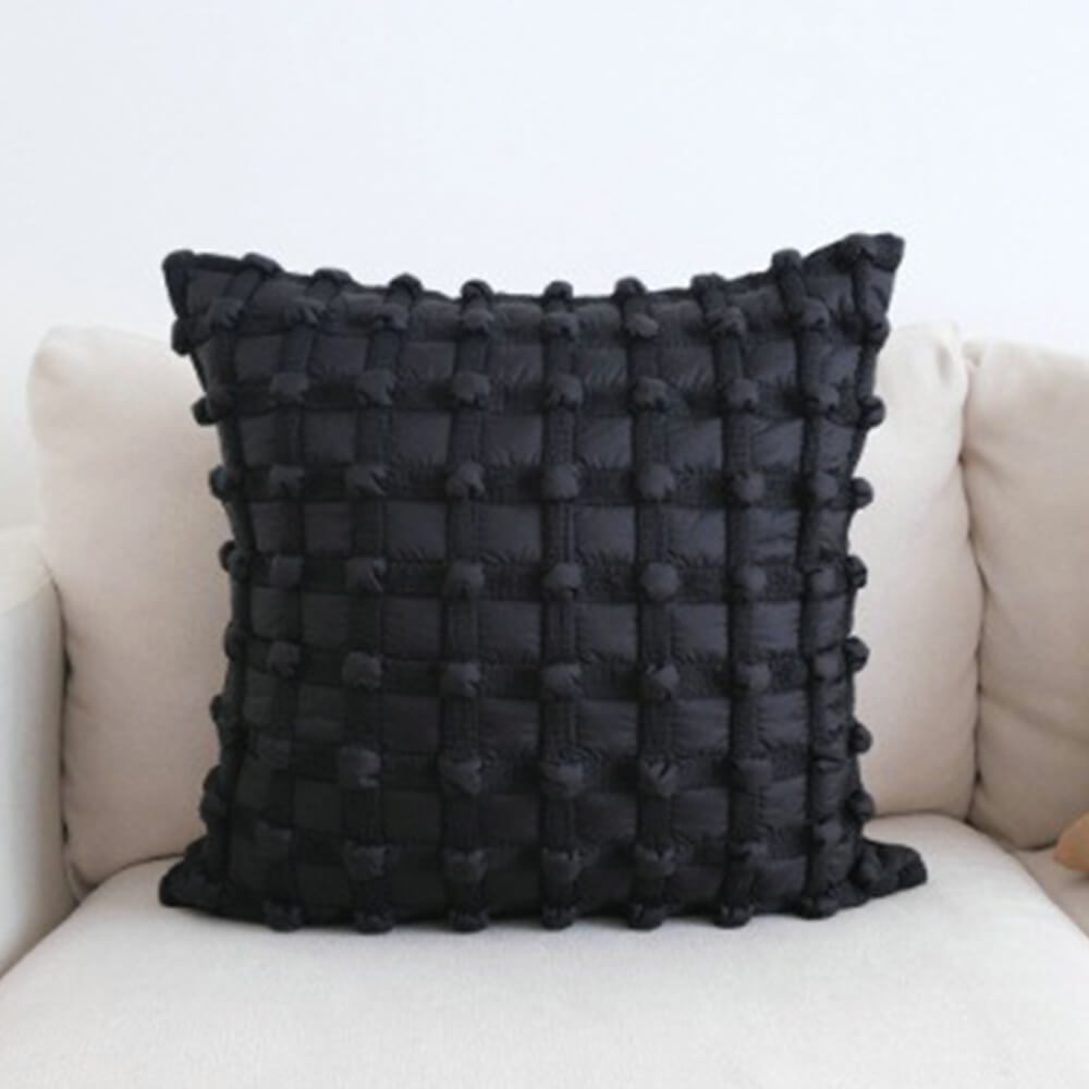 Almohada de sofá de casa lumbar de lujo a cuadros de moda