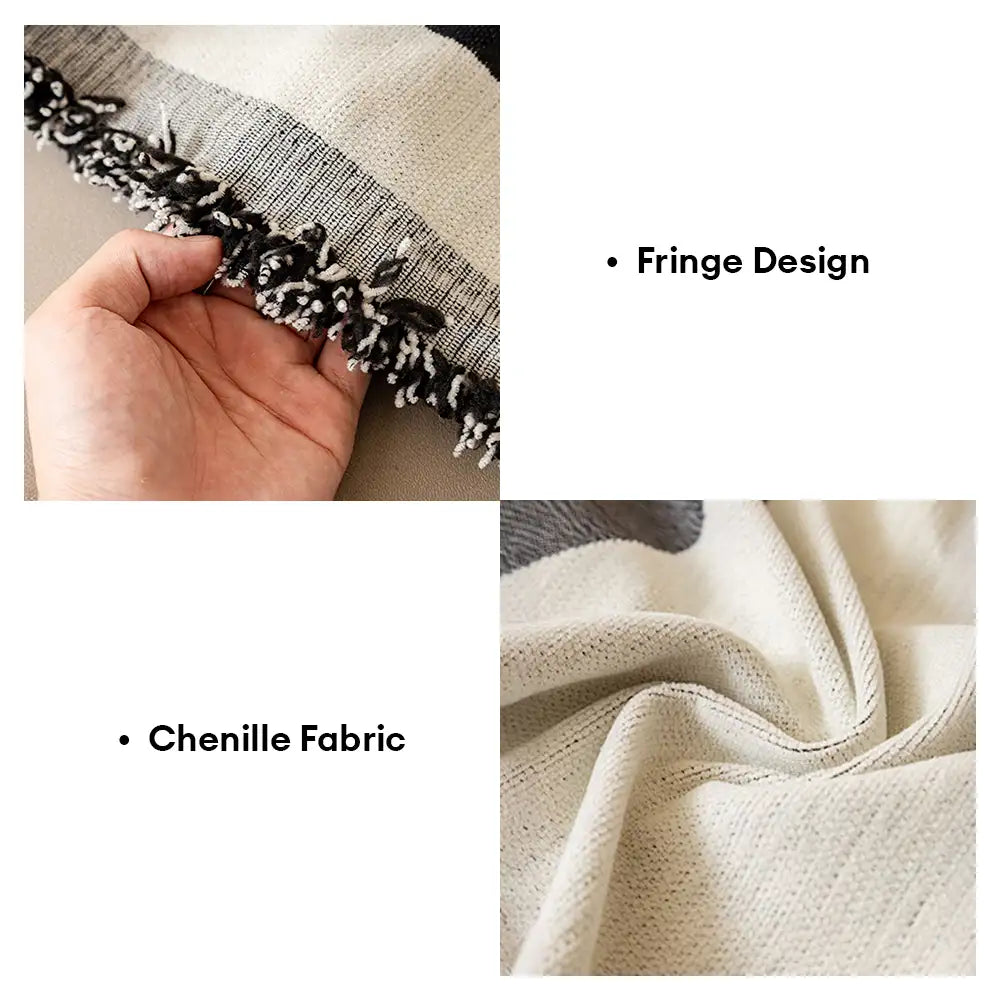Arte moderno Chenille All-Season Fit Universal Fit Cubierta de sofá multifuncional