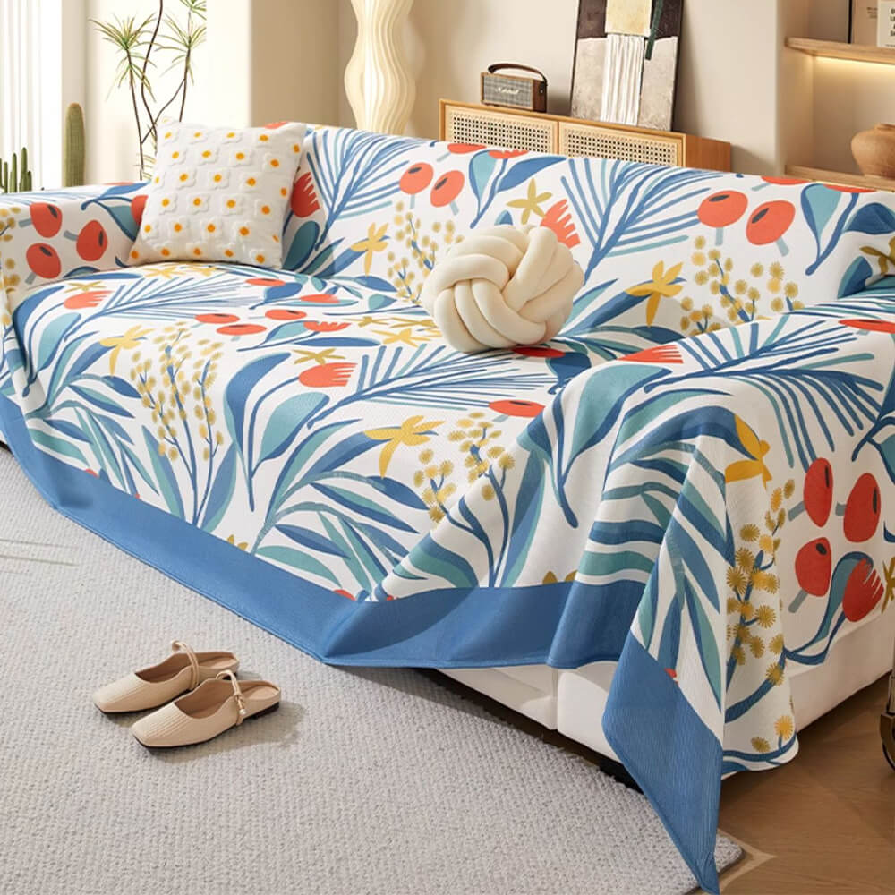 Modern Tropical Style Cooling Multi-Purpose Throw Couch Cover